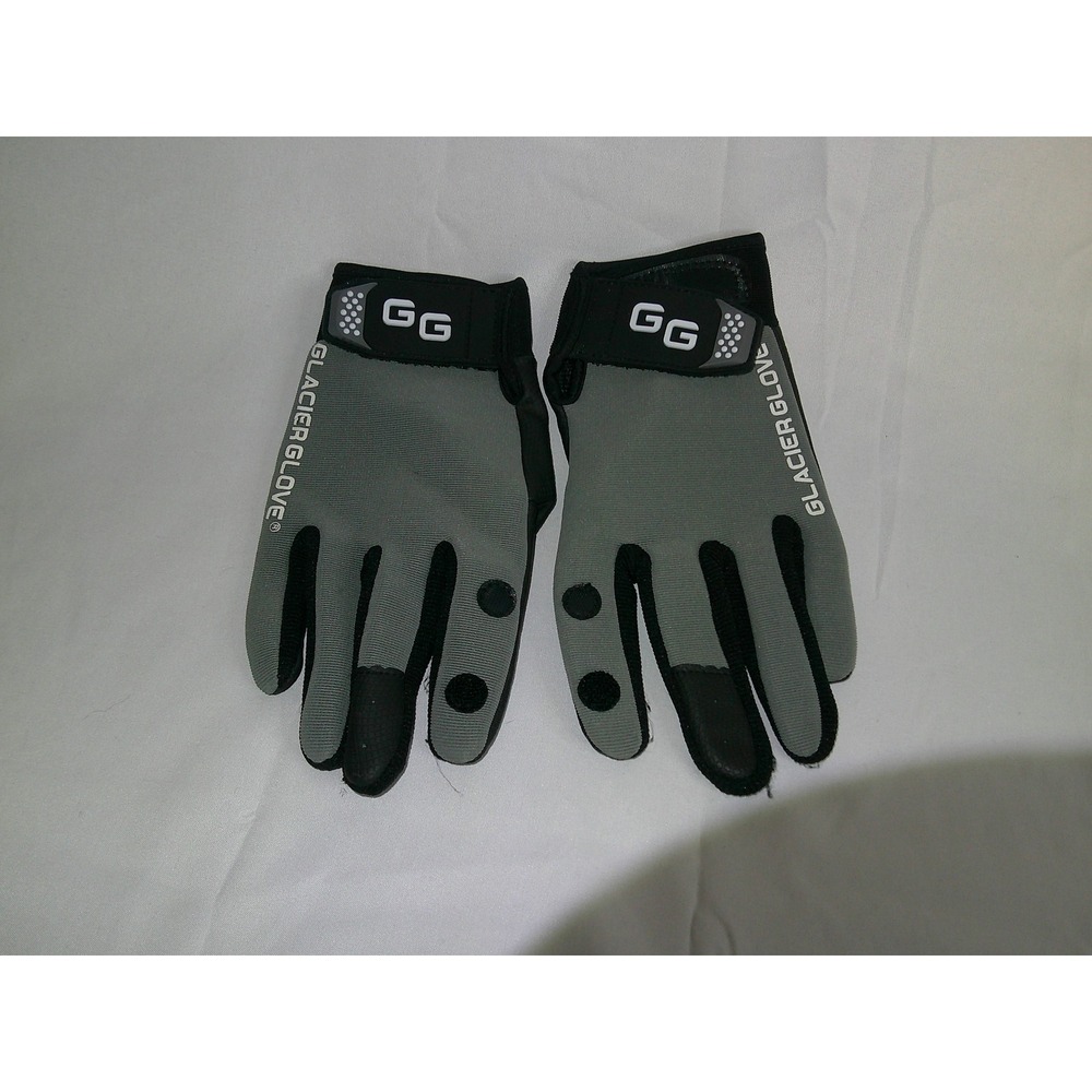 Glacier Glove Gray Fingerless Sun Gloves Fishing Kayak Boating Outdoor‎ NWOT Med